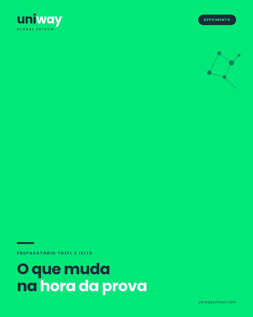 Aluna da Uniway falando sobre o preparatório