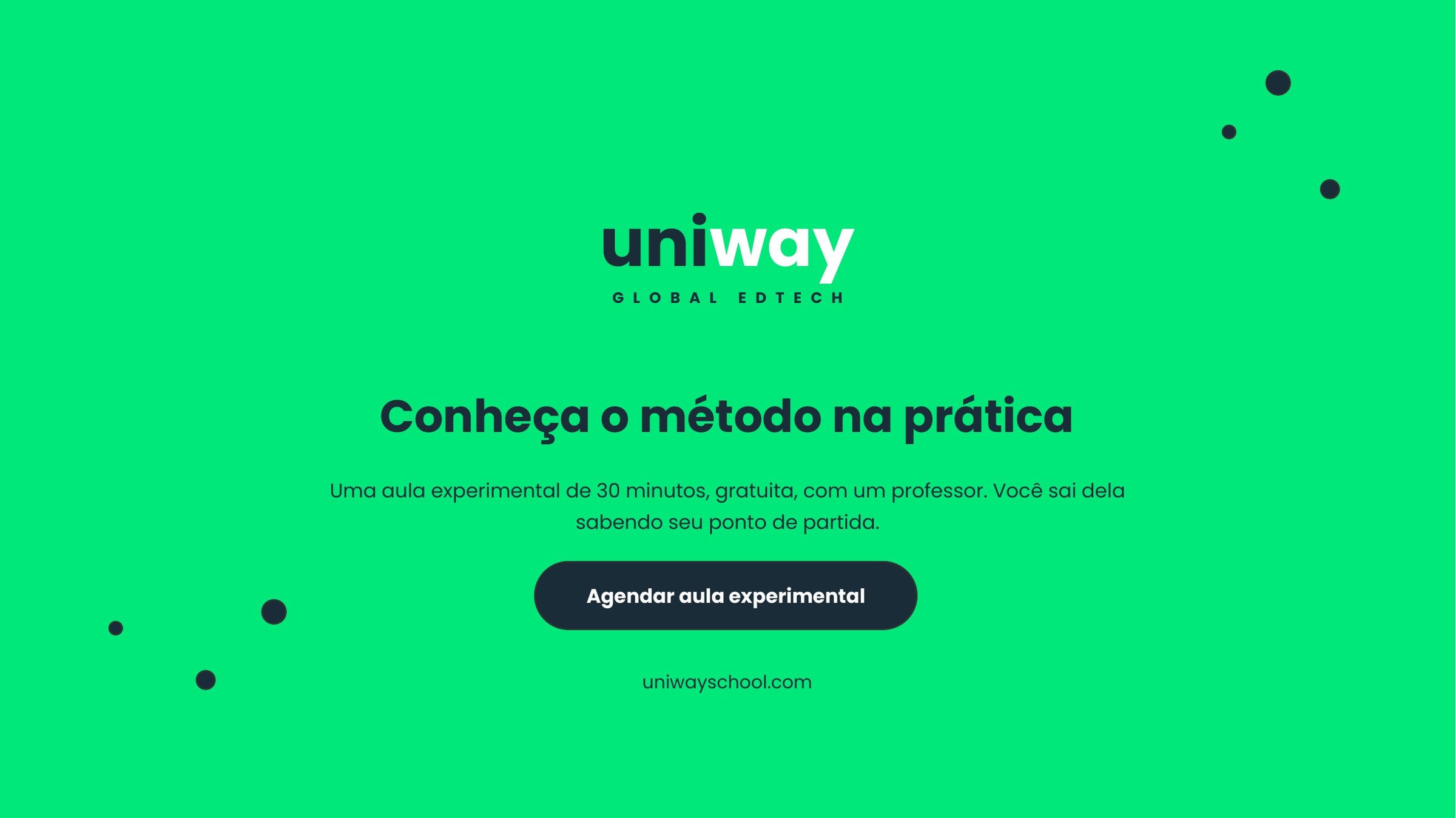 Conheça o método na prática, com uma aula experimental gratuita